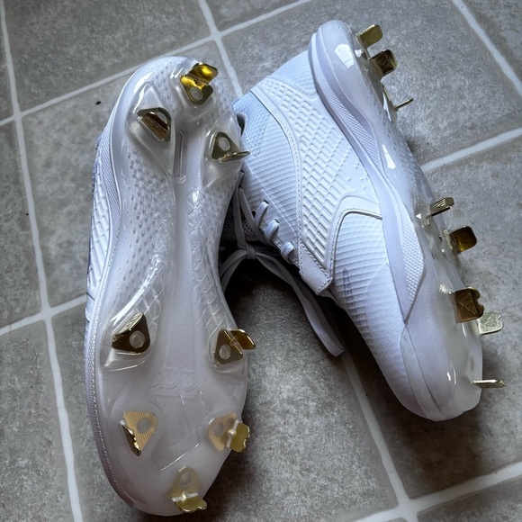 Adidas Icon White and Gray Athletic Shoes - Picture 3 of 5